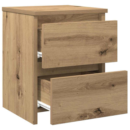 vidaXL Tables de chevet 2 pcs Chêne artisanal 30x30x40 cm Bois d'ingénierie