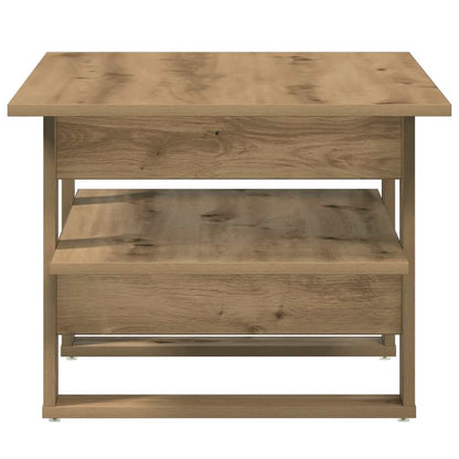 vidaXL Table basse chêne artisan 102x55x42 cm, bois d'ingénierie