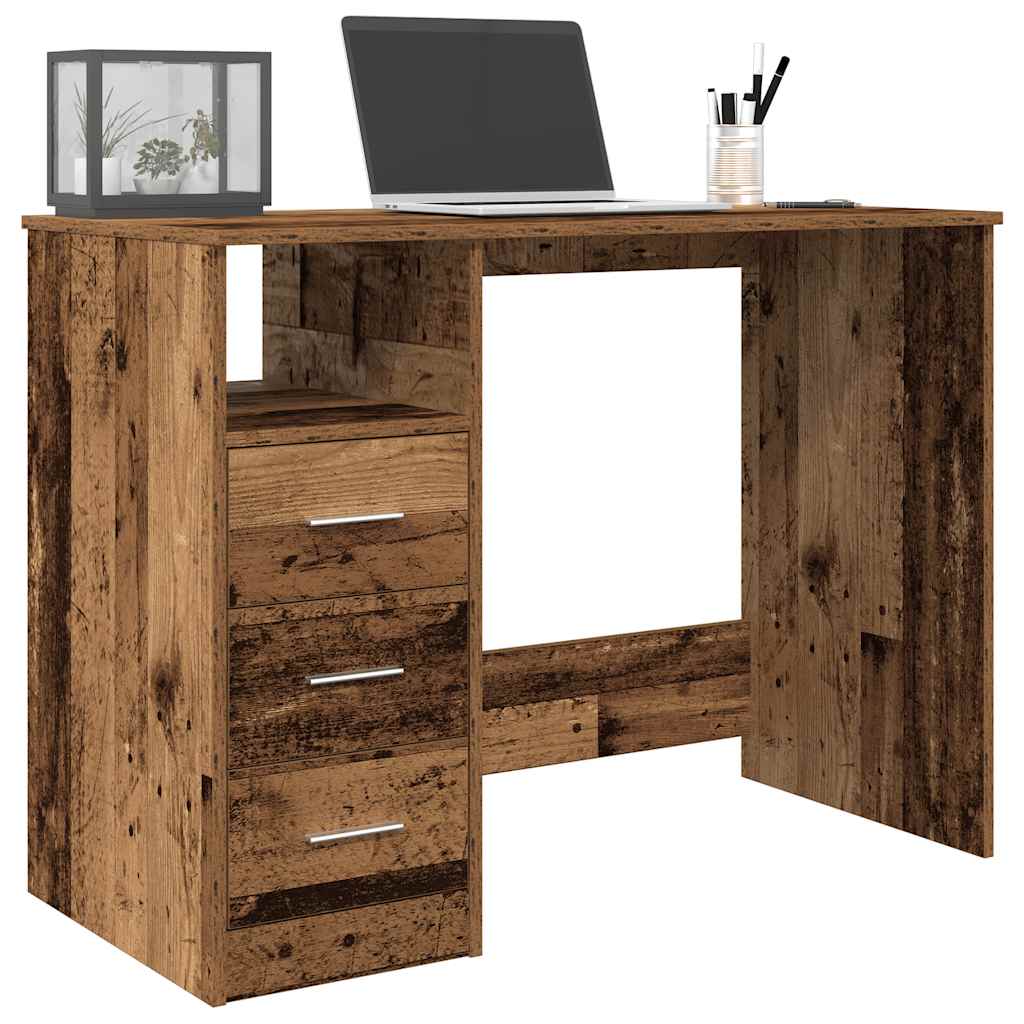 vidaXL Schreibtisch Altholz-Optik 102x50x76 cm Holzwerkstoff