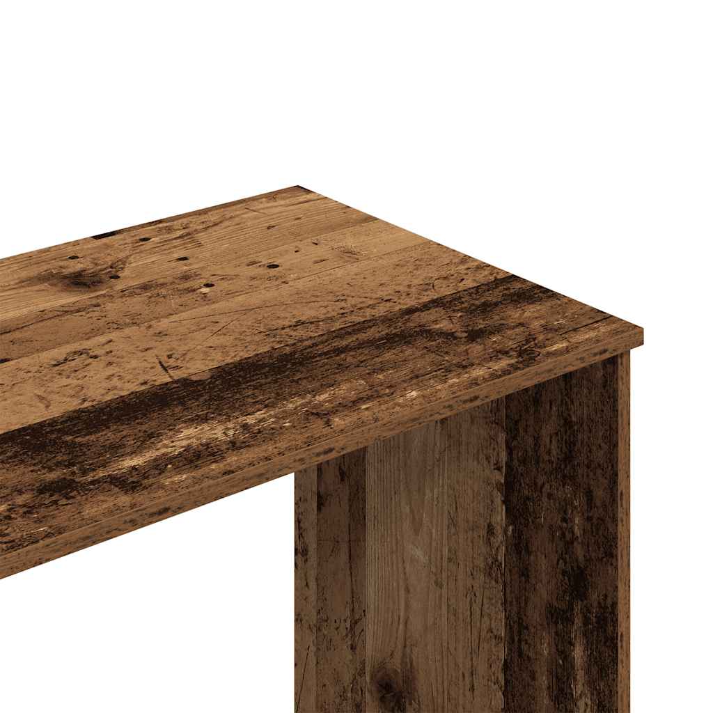 vidaXL Schreibtisch Altholz-Optik 102x50x76 cm Holzwerkstoff