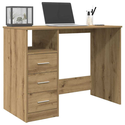 vidaXL Schreibtisch Artisan-Eiche 102x50x76 cm Holzwerkstoff