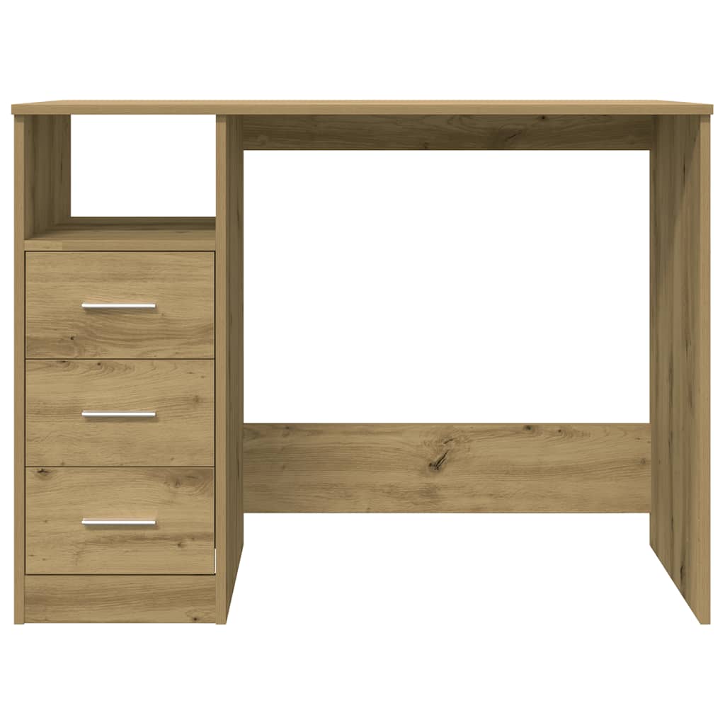 vidaXL Schreibtisch Artisan-Eiche 102x50x76 cm Holzwerkstoff