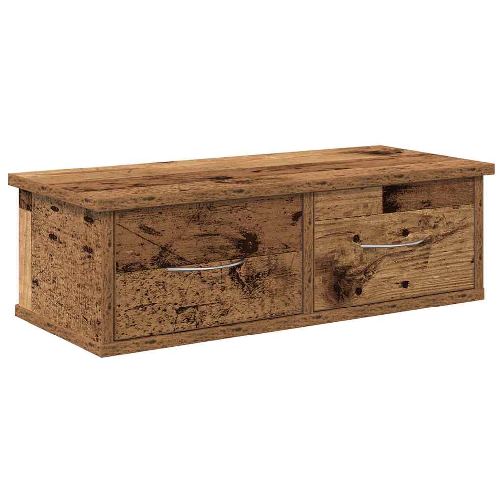 vidaXL Wandschrank Altholz-Optik 60x26x18,5 cm Holzwerkstoff