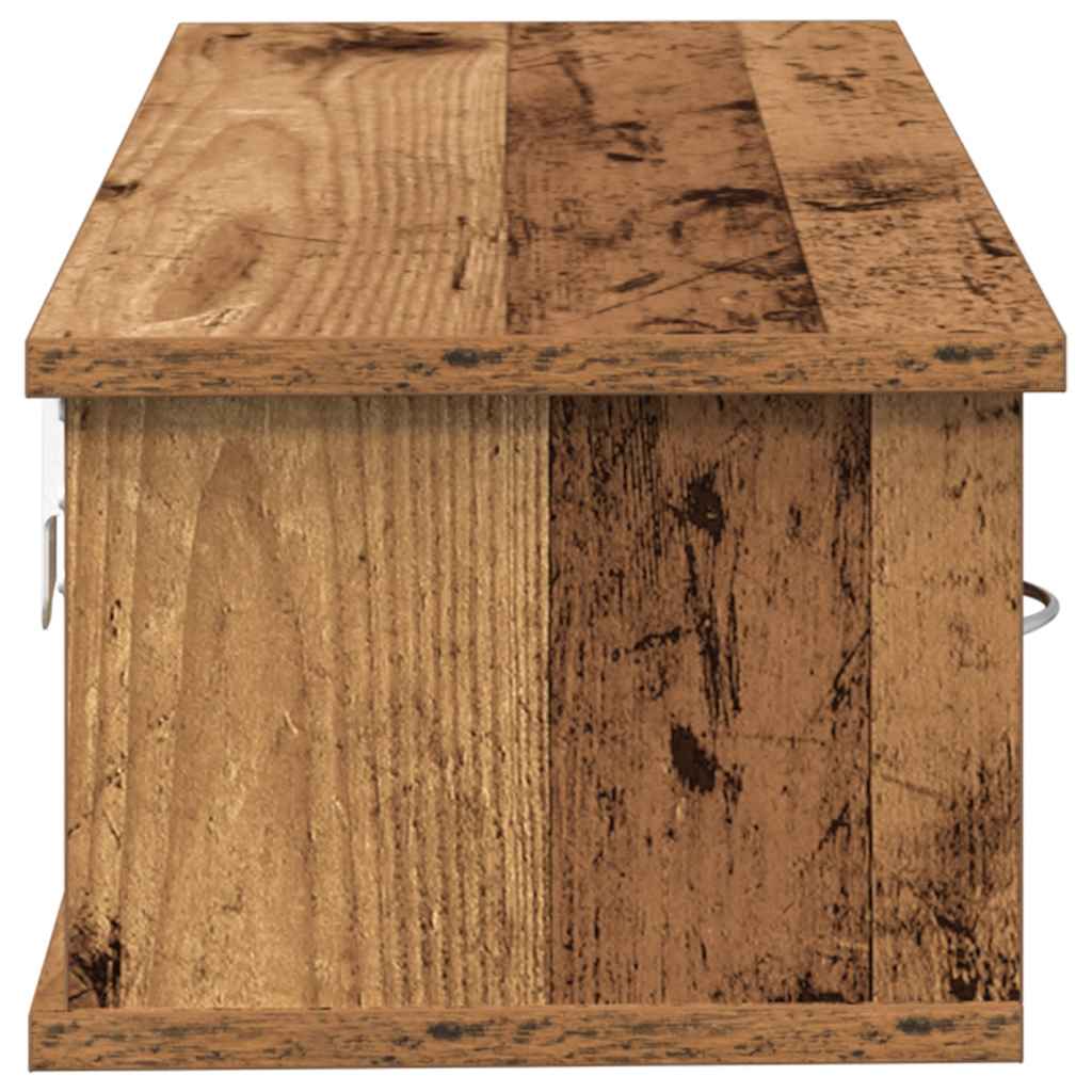 vidaXL Wandschrank Altholz-Optik 60x26x18,5 cm Holzwerkstoff