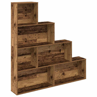vidaXL Bücherregal Altholz-Optik 157x24x160 cm Holzwerkstoff