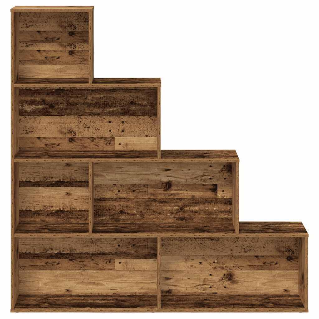 vidaXL Bücherregal Altholz-Optik 157x24x160 cm Holzwerkstoff