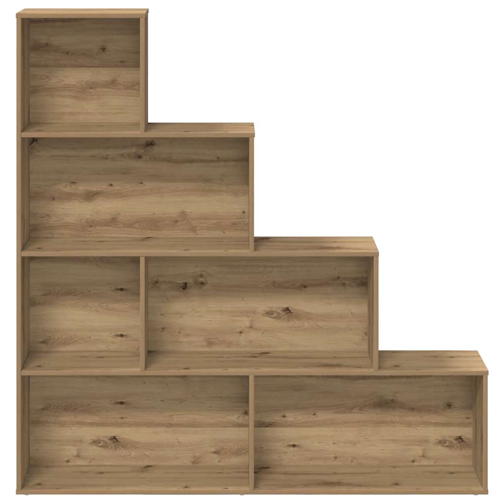vidaXL Bücherregal Artisan-Eiche 157x24x160 cm Holzwerkstoff