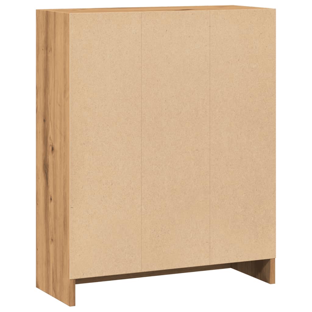 vidaXL Bücherregal Artisan-Eiche 60x24x76 cm Holzwerkstoff