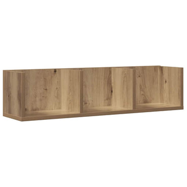 vidaXL Étagère murale pour CD Chêne artisan 75x18x18 cm Bois d'ingénierie