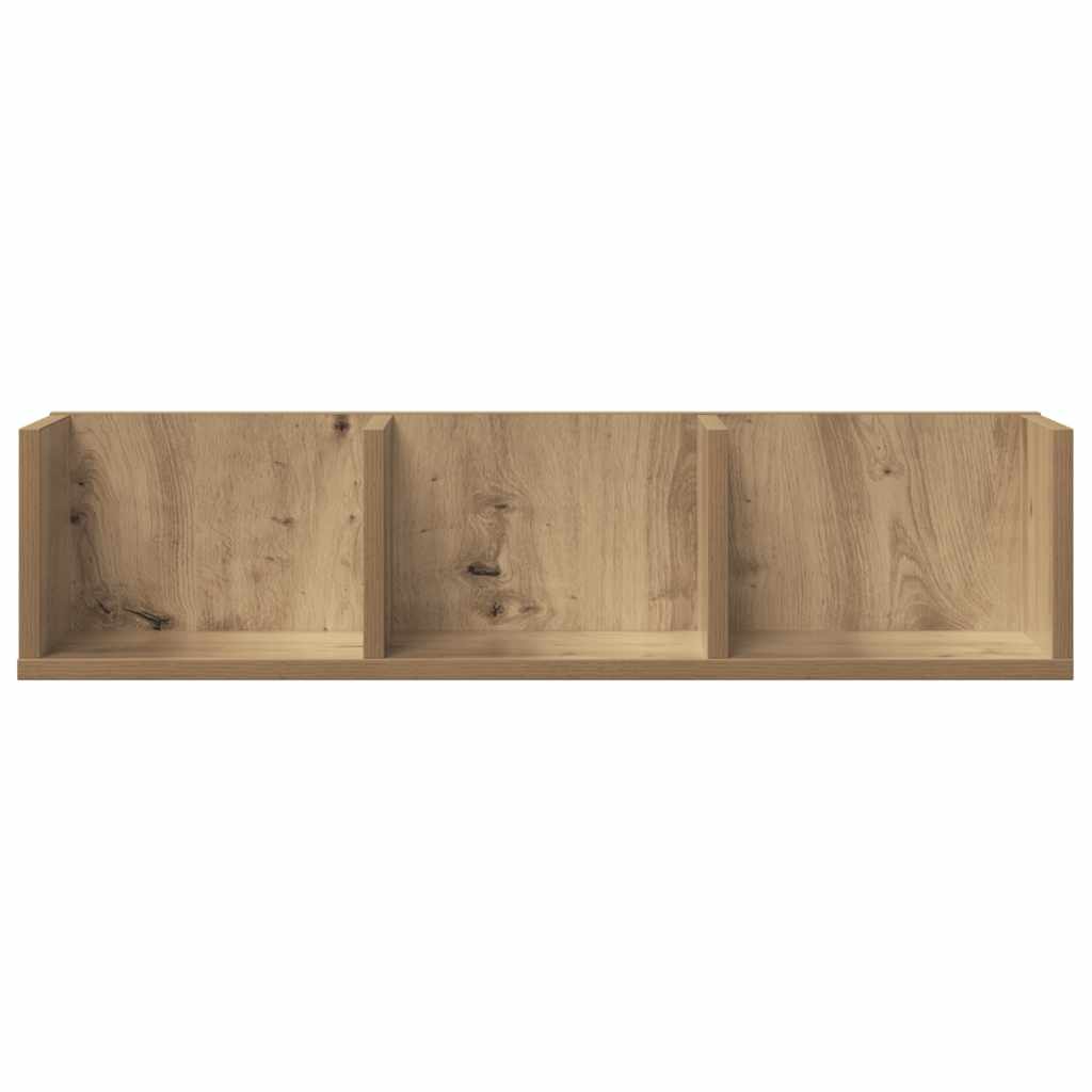 vidaXL Étagère murale pour CD Chêne artisan 75x18x18 cm Bois d'ingénierie