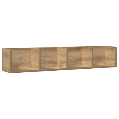 vidaXL CD-Wandregal Artisan-Eiche 100x18x18 cm Holzwerkstoff