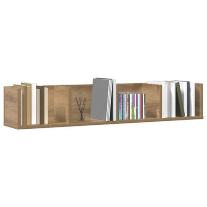 vidaXL CD-Wandregal Artisan-Eiche 100x18x18 cm Holzwerkstoff
