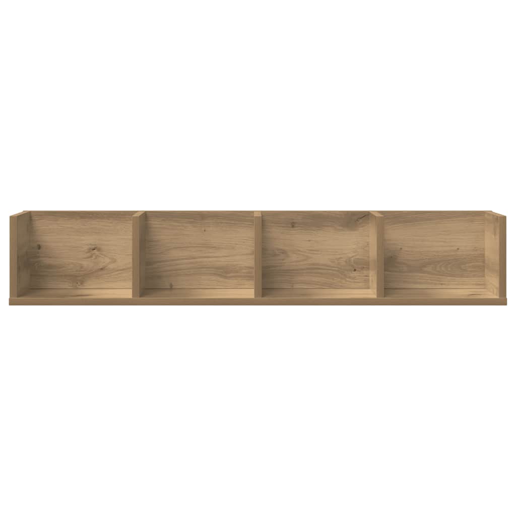 vidaXL CD-Wandregal Artisan-Eiche 100x18x18 cm Holzwerkstoff