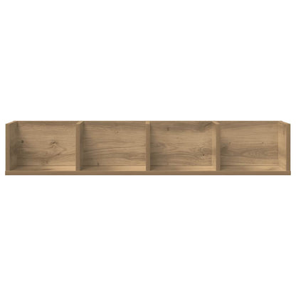 vidaXL CD-Wandregal Artisan-Eiche 100x18x18 cm Holzwerkstoff