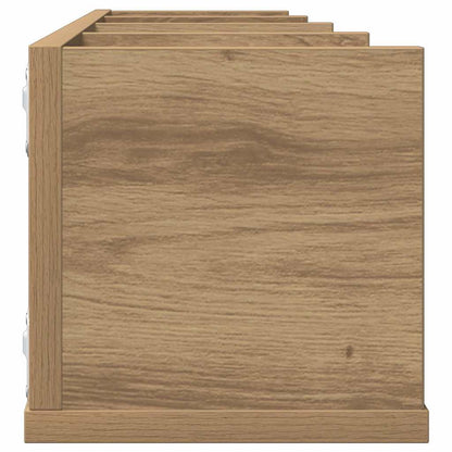 vidaXL CD-Wandregal Artisan-Eiche 100x18x18 cm Holzwerkstoff