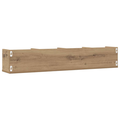 vidaXL CD-Wandregal Artisan-Eiche 100x18x18 cm Holzwerkstoff