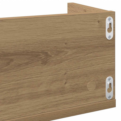 vidaXL CD-Wandregal Artisan-Eiche 100x18x18 cm Holzwerkstoff