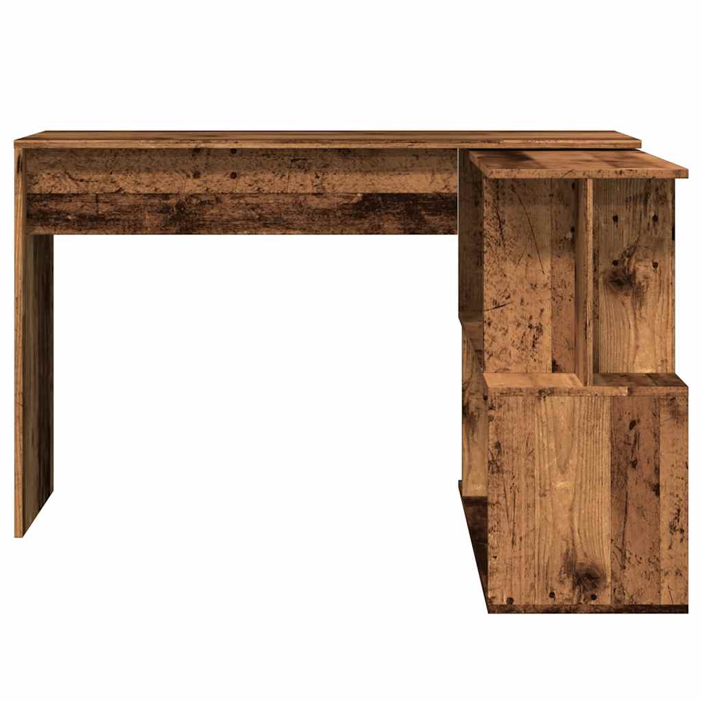 vidaXL Eckschreibtisch Altholz-Optik 200,5x50x76 cm Holzwerkstoff