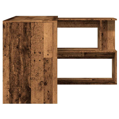 vidaXL Eckschreibtisch Altholz-Optik 200,5x50x76 cm Holzwerkstoff