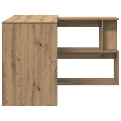 vidaXL Bureau d'angle Chêne artisan 200,5x50x76 cm Bois d'ingénierie