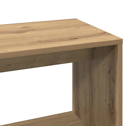 vidaXL Bureau d'angle Chêne artisan 200,5x50x76 cm Bois d'ingénierie