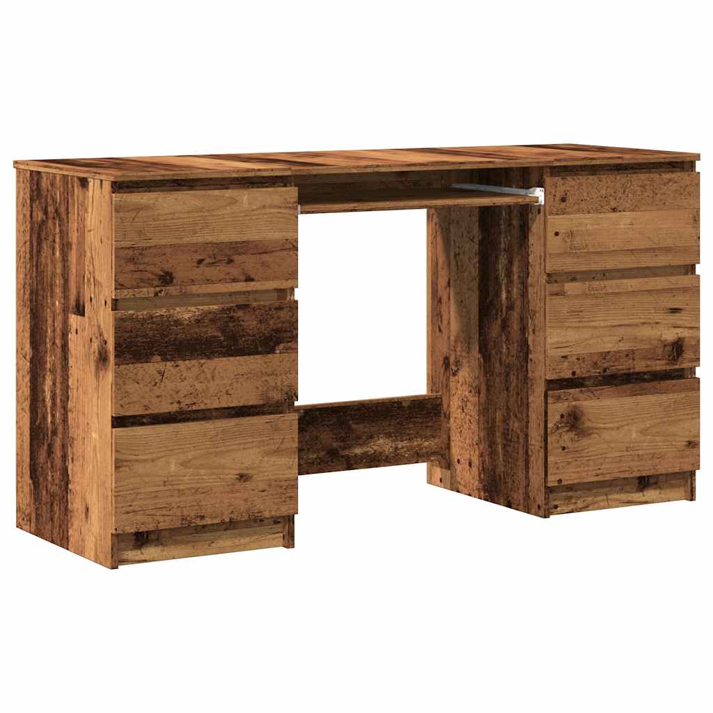 vidaXL Schreibtisch Altholz-Optik 140x50x77 cm Holzwerkstoff