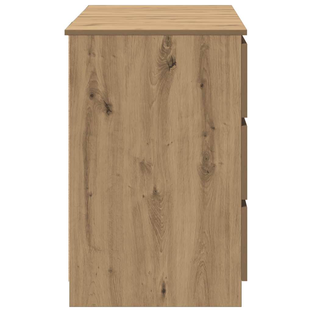 vidaXL Schreibtisch Artisan-Eiche 140x50x77 cm Holzwerkstoff