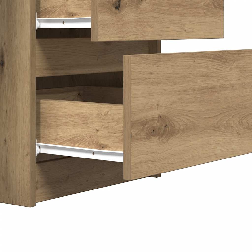 vidaXL Schreibtisch Artisan-Eiche 140x50x77 cm Holzwerkstoff
