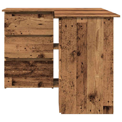 vidaXL Bureau d'angle en aggloméré aspect bois de récupération 145x100x76 cm