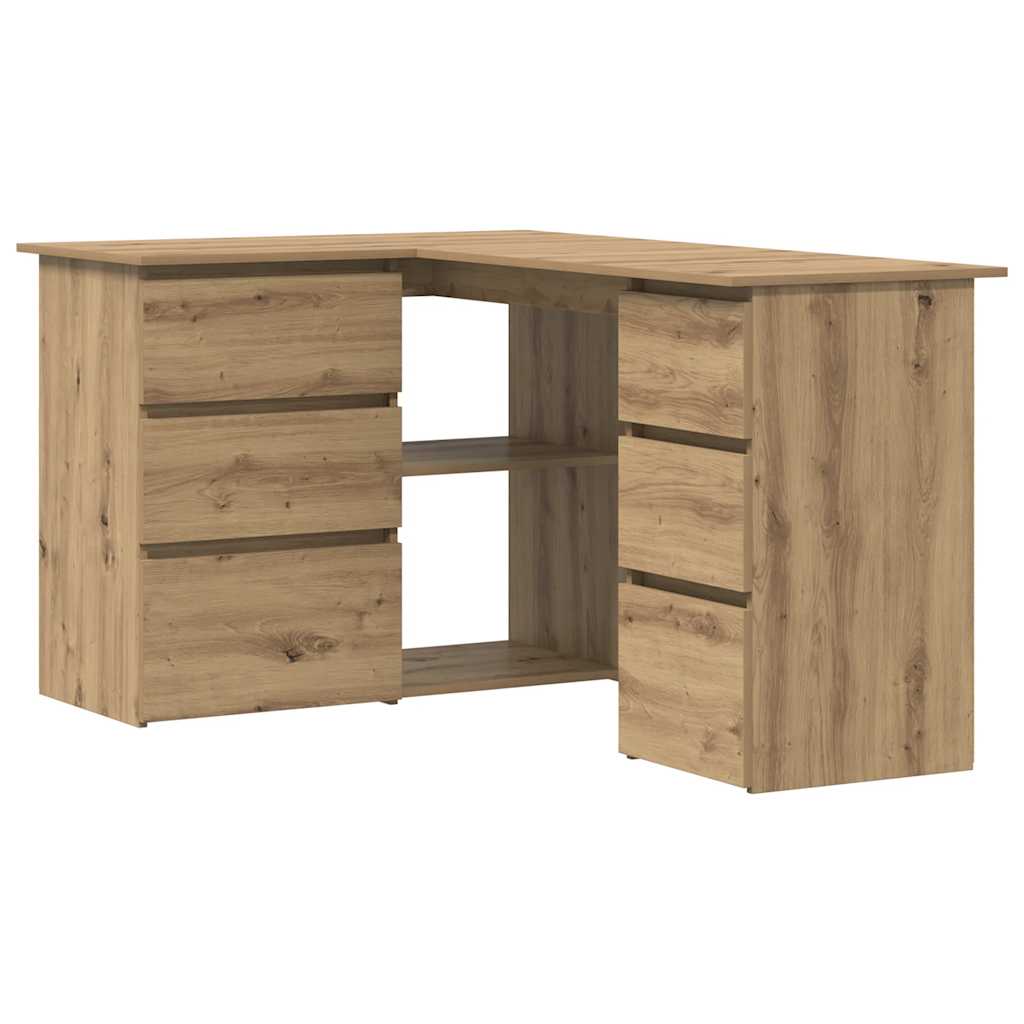 Eckschreibtisch Artisan-Eiche 145x100x76 cm Holzwerkstoff