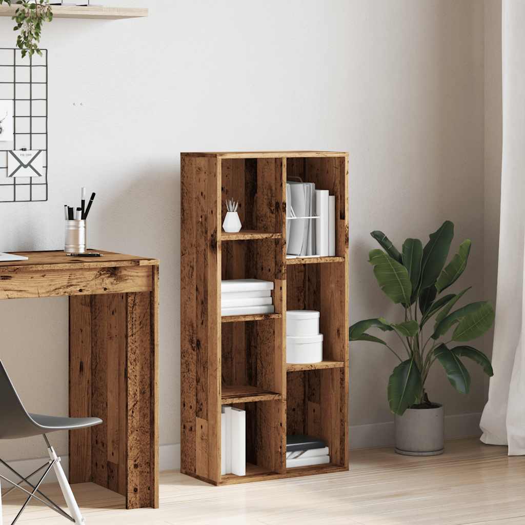 vidaXL Bücherregal Altholz-Optik 50x25x104 cm
