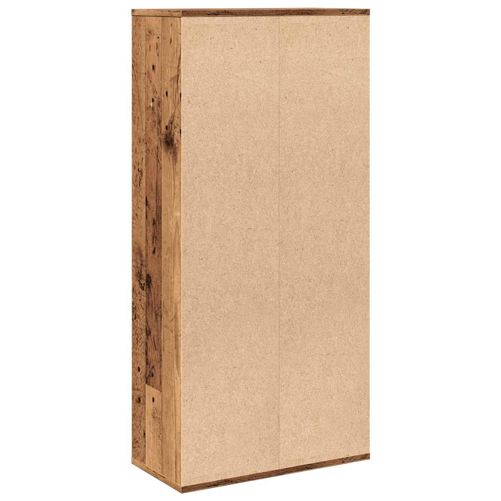 vidaXL Bücherregal Altholz-Optik 50x25x104 cm