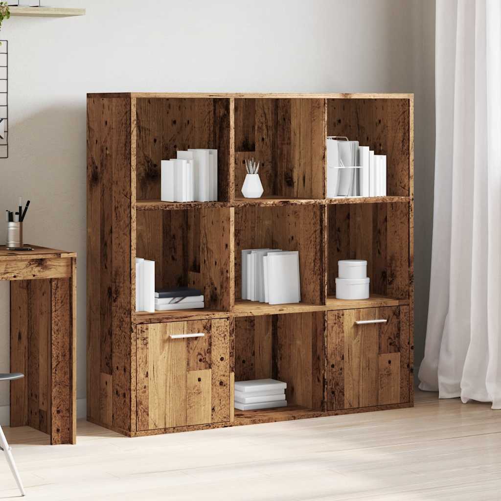 vidaXL Bücherschrank Altholz-Optik 98x29x97,5 cm Holzwerkstoff