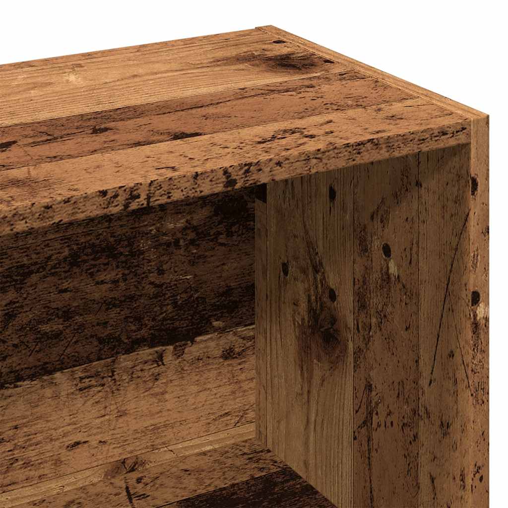 vidaXL Bücherschrank Altholz-Optik 98x29x97,5 cm Holzwerkstoff