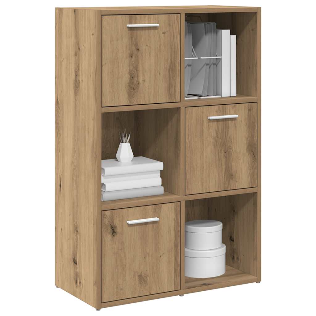 vidaXL Bibliothèque chêne artisan 60,5x30x90 cm Bois d'ingénierie