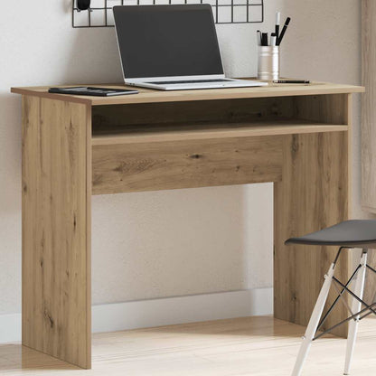 vidaXL Bureau en bois d'ingénierie chêne artisan 90x50x74 cm