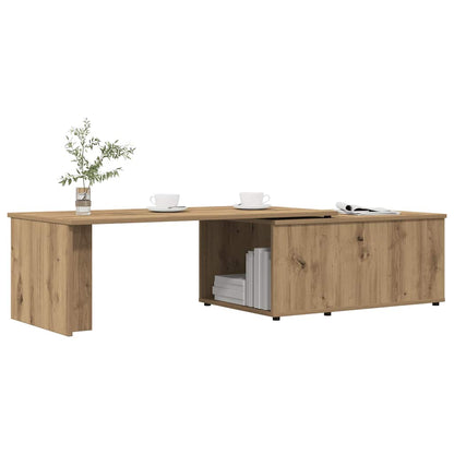 vidaXL Table basse chêne artisan 150x50x35 cm bois d'ingénierie