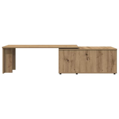 vidaXL Table basse chêne artisan 150x50x35 cm bois d'ingénierie