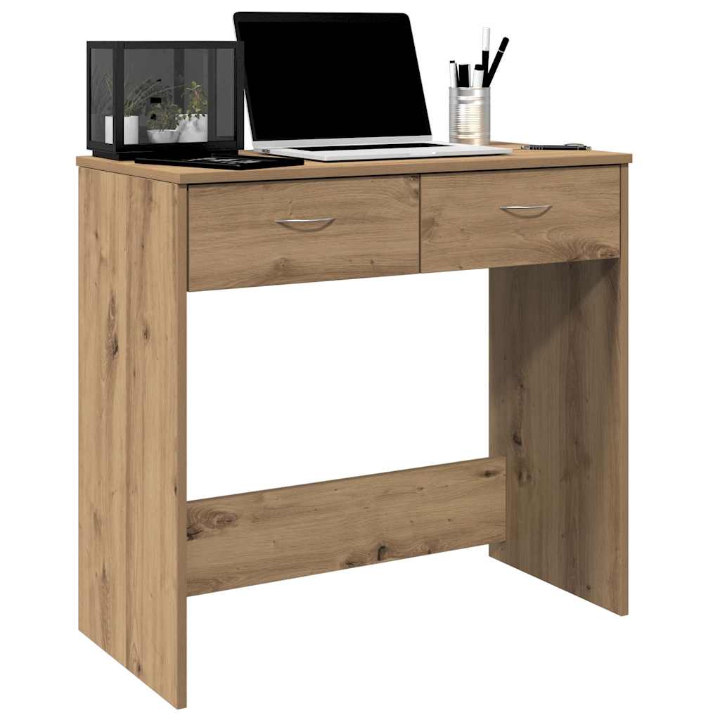 vidaXL Schreibtisch Artisan-Eiche 80x40x75 cm Holzwerkstoff