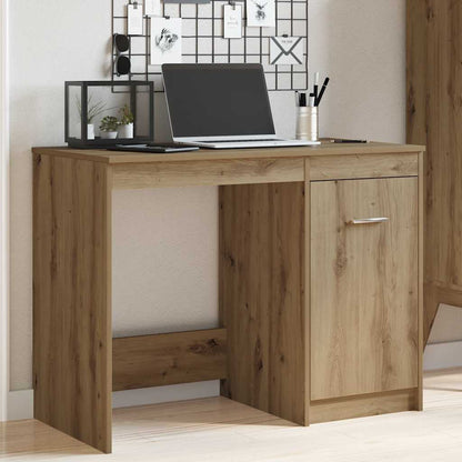 vidaXL Bureau chêne artisan 100x50x76 cm bois d'ingénierie