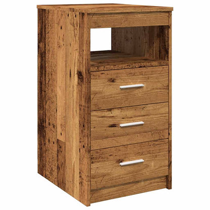 vidaXL Schubladenschrank Altholz-Optik 40x50x76 cm Holzwerkstoff