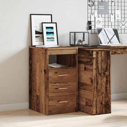vidaXL Schubladenschrank Altholz-Optik 40x50x76 cm Holzwerkstoff