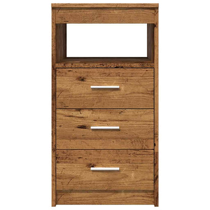 vidaXL Schubladenschrank Altholz-Optik 40x50x76 cm Holzwerkstoff
