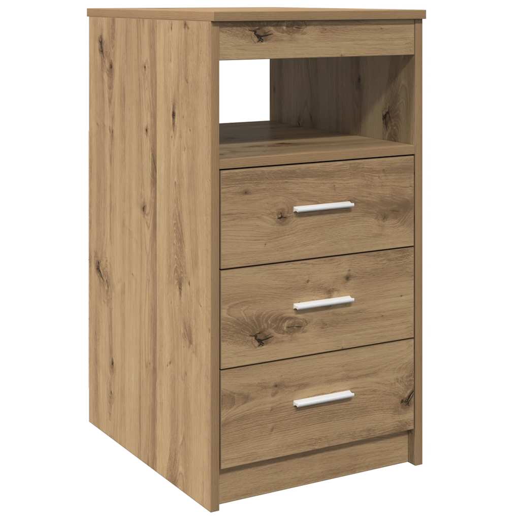 Schubladenschrank Artisan-Eiche 40x50x76 cm Holzwerkstoff