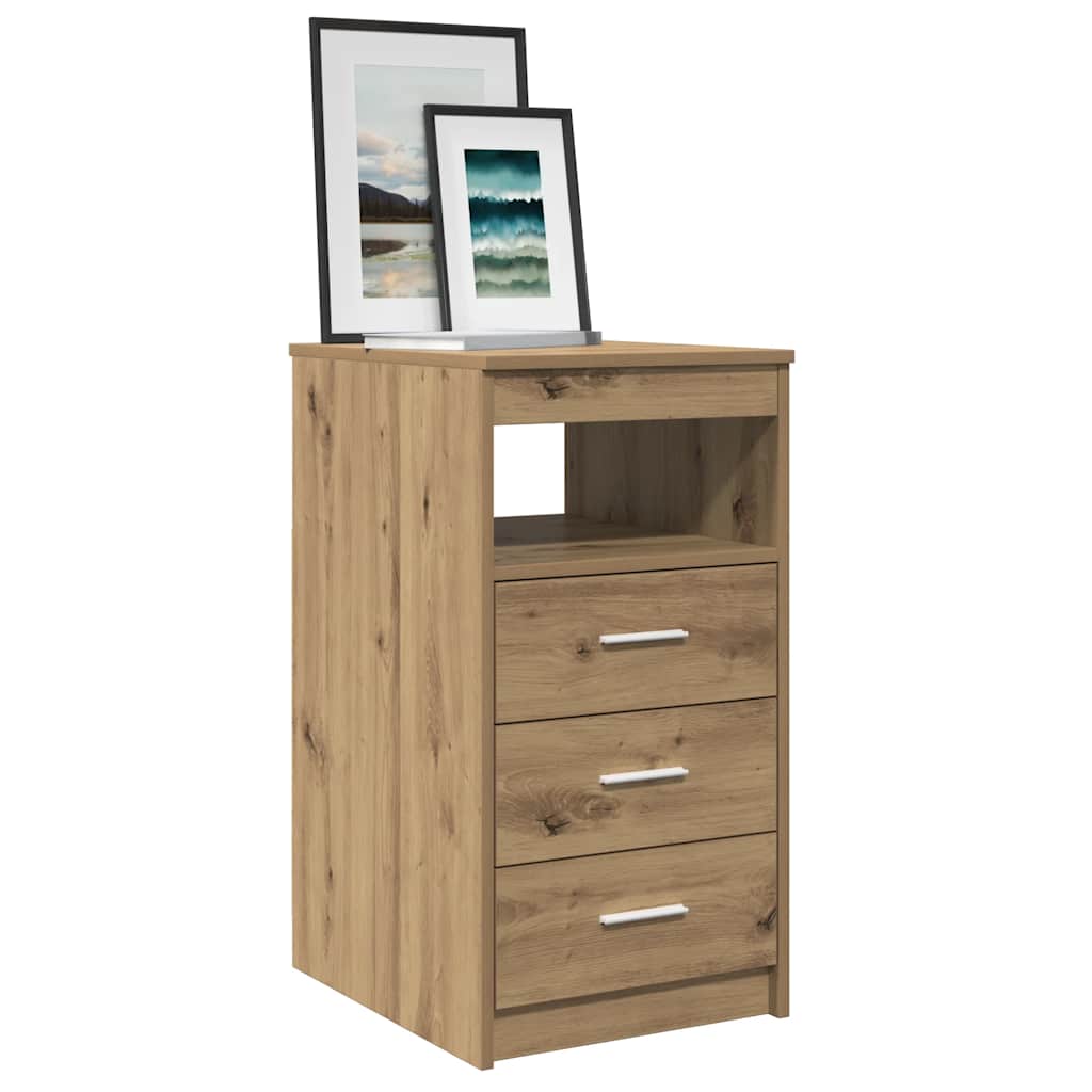 Schubladenschrank Artisan-Eiche 40x50x76 cm Holzwerkstoff