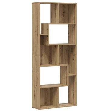 vidaXL Bibliothèque chêne Artisan 67 x 24 x 161 cm en bois d'ingénierie