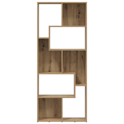 vidaXL Bibliothèque chêne Artisan 67 x 24 x 161 cm en bois d'ingénierie