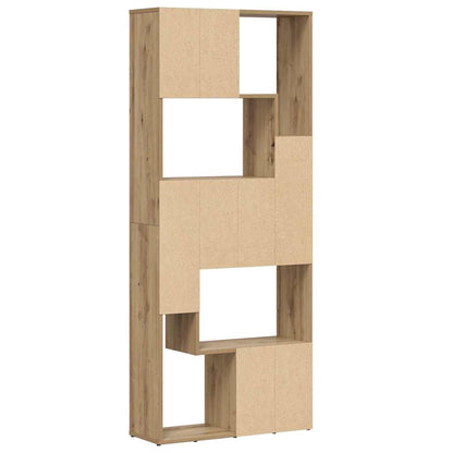 vidaXL Bibliothèque chêne Artisan 67 x 24 x 161 cm en bois d'ingénierie