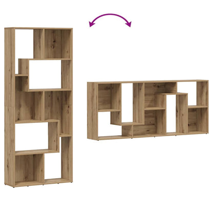 vidaXL Bibliothèque chêne Artisan 67 x 24 x 161 cm en bois d'ingénierie