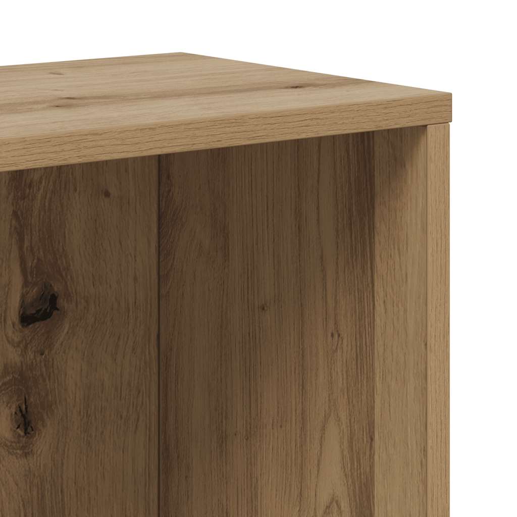 vidaXL Bibliothèque chêne Artisan 67 x 24 x 161 cm en bois d'ingénierie